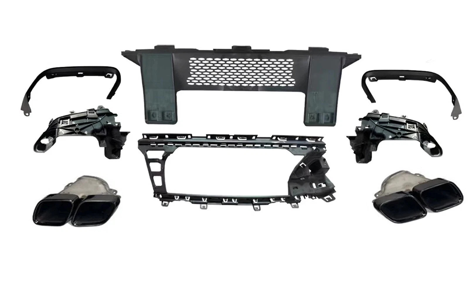FOR MERCEDES GLC X254 GLC63 AMG FRONT SPLITTER LIP DIFFUSER BUMPER BLACK 22+