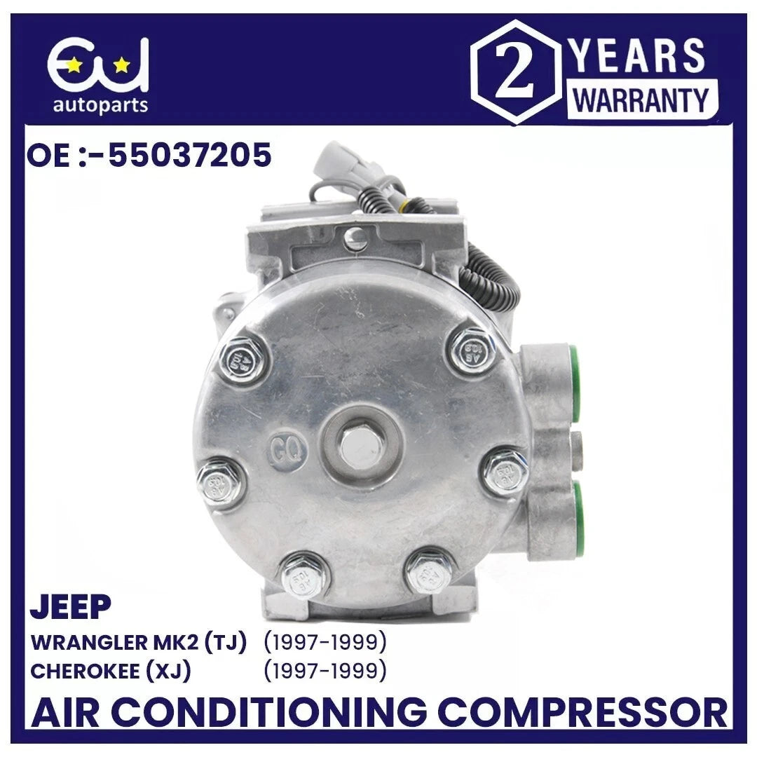 AIR CON AC COMPRESSOR PUMP FOR JEEP CHEROKEE XJ WRANGLER TJ 2.5L 4.0L 55037205