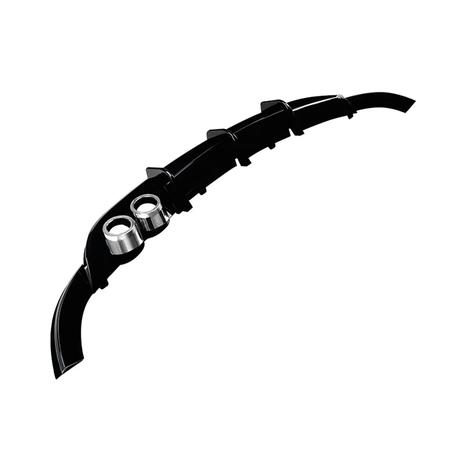 FOR VOLKSWAGEN POLO MK5 6R REAR BUMPER DIFFUSER LIP GLOSS BLACK 2009-2014