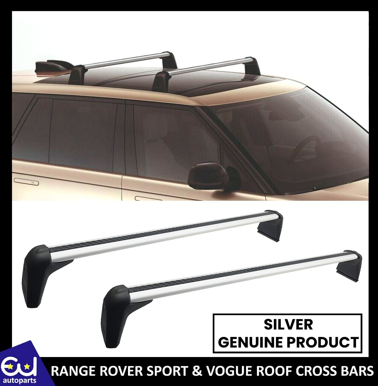 genUINE RANGE ROVER SPORT & VOGUE 2022 ONWARDS ROOF CROSS BARS VPLKR01
