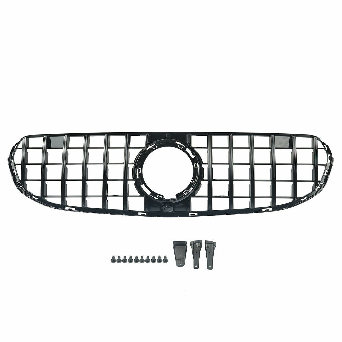 FOR MERCEDES X253 C253 GLC 2020+ PANAMERICANA GTR STYLE SPORT GRILLE GLOSS BLACK