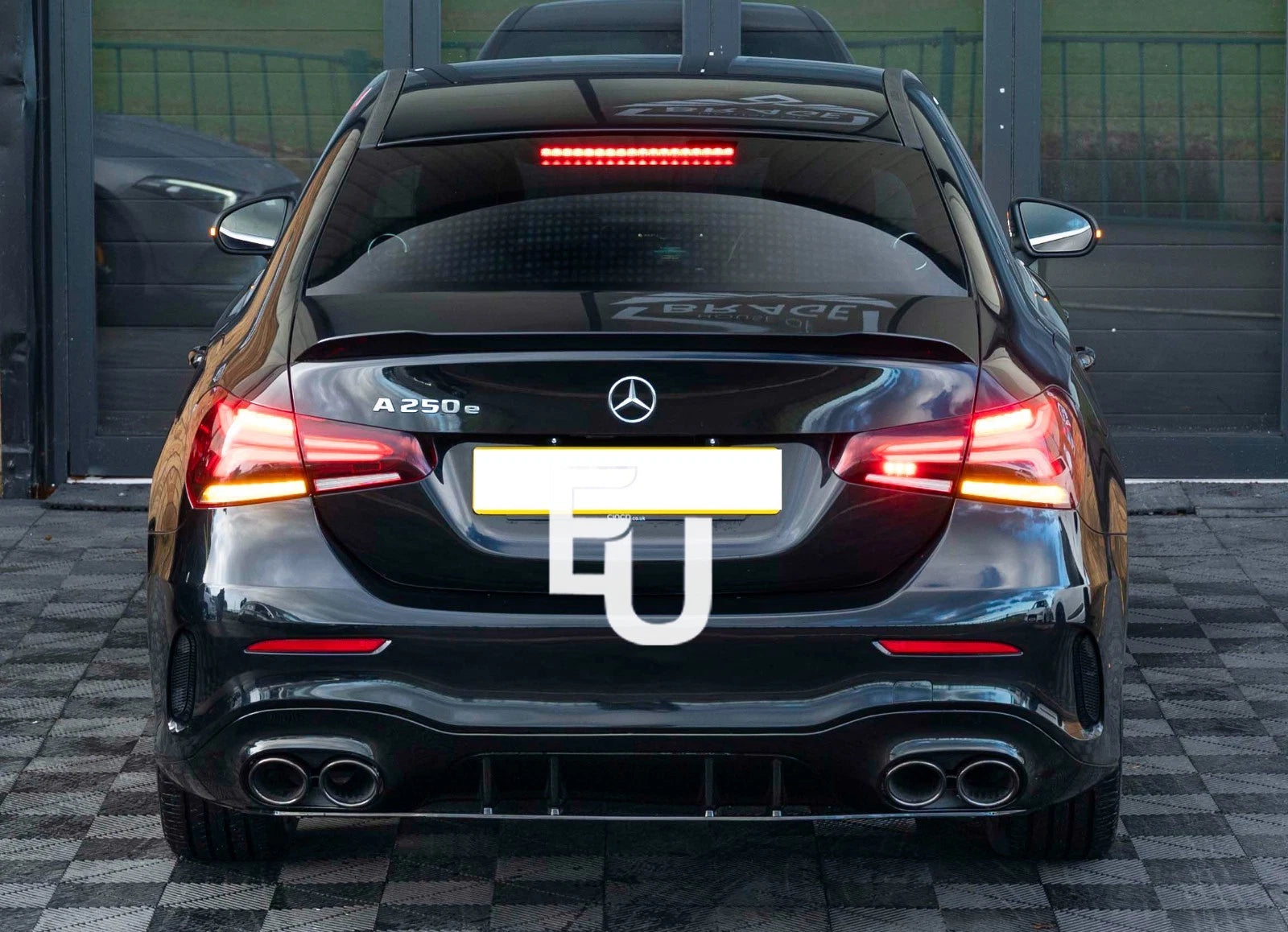 FOR MERCEDES BENZ A CLASS V177 SALOON A35 GLOSS BLACK REAR BOOT SPOILER LIP