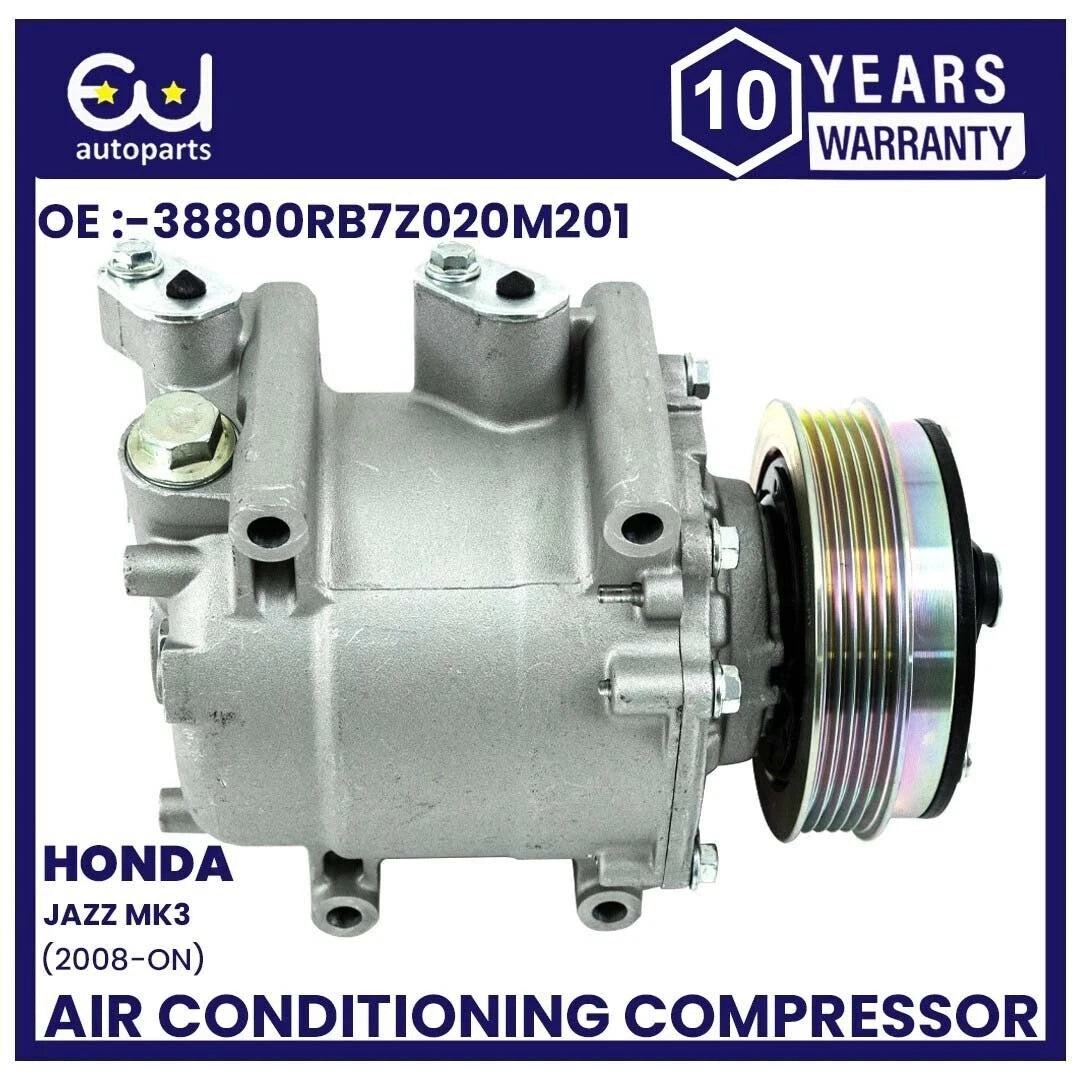 AIR CON AC A/C COMPRESSOR PUMP FOR HONDA JAZZ MK3 1.2 1.3 1.4 38810RB0006 2008+