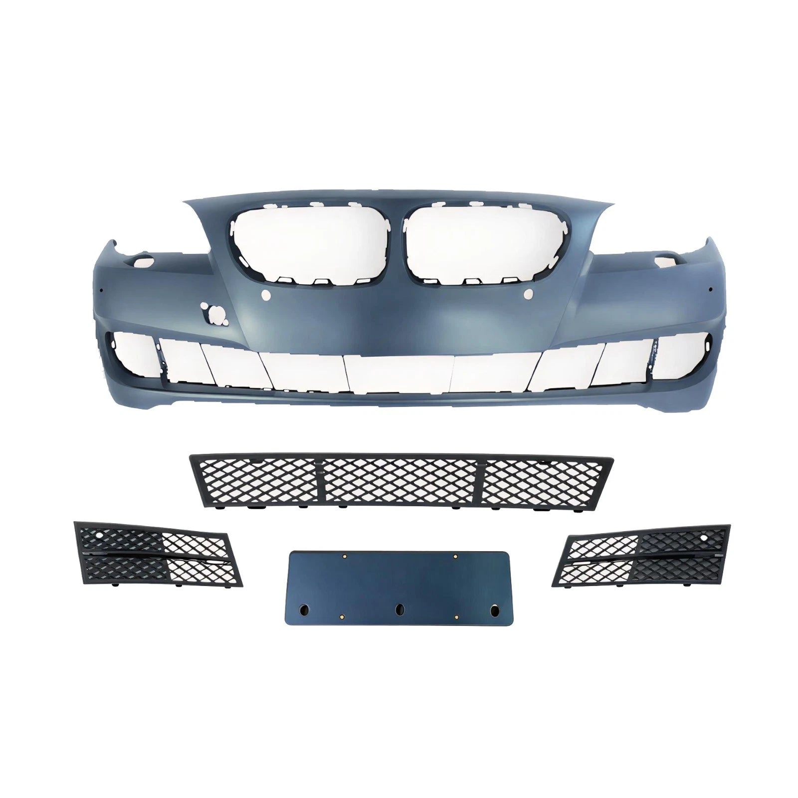 FOR BMW 5 SERIES F10 F11 10-13 FRONT BUMPER WITH WASHER & PDC HOLES SE STANDARD
