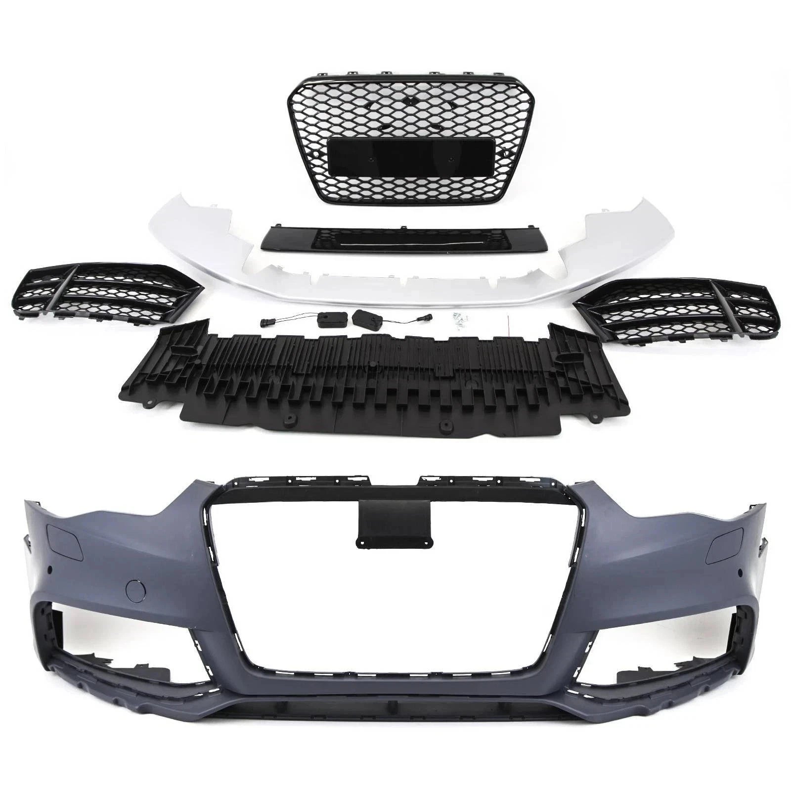 FOR AUDI A5 8T FACELIFT 2011–2016 FRONT BUMPER BODYKIT W/GRILLES RS5 STYLE LOOK