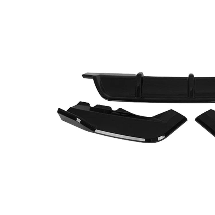 REAR BUMPER DIFFUSER SPOILER LIP FOR BMW X1 F48 2016-2022 M SPORT GLOSS BLACK