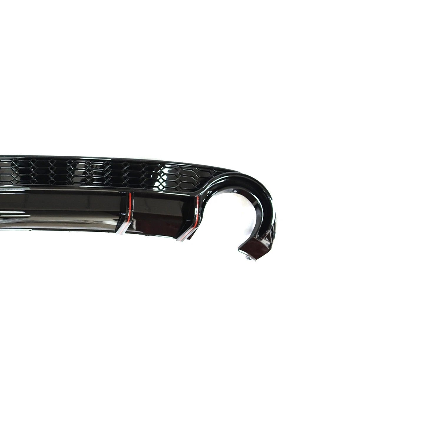 FOR AUDI A3 S3 8Y S-LINE HATCHBACK RS3 LOOK REAR BUMPER DIFFUSER W/PIPES 2020+