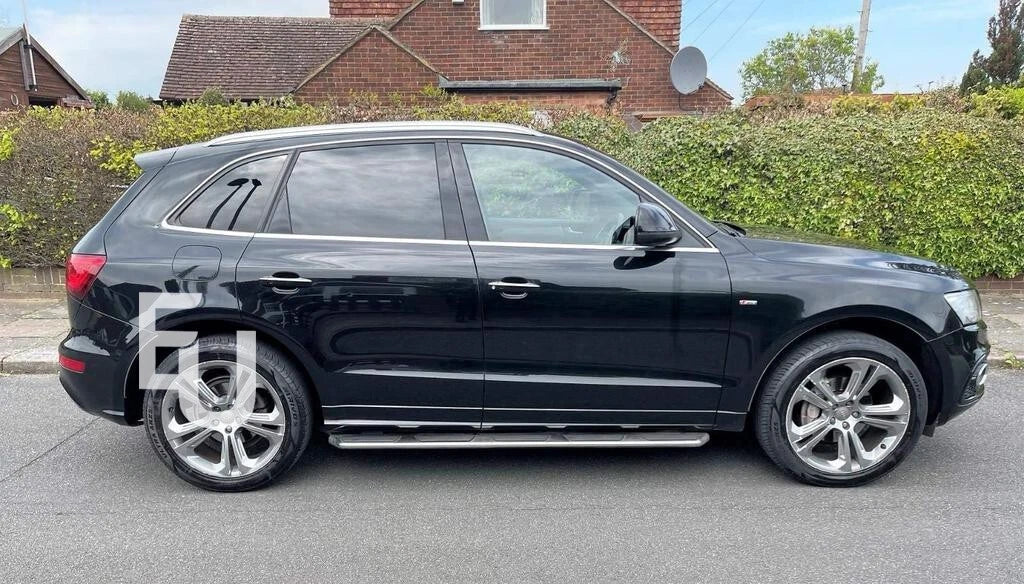 FOR AUDI Q5 SIDE STEPS RUNNING BOARDS OEM STYLE ALUMINUM + ABS PAIR 2008-2016