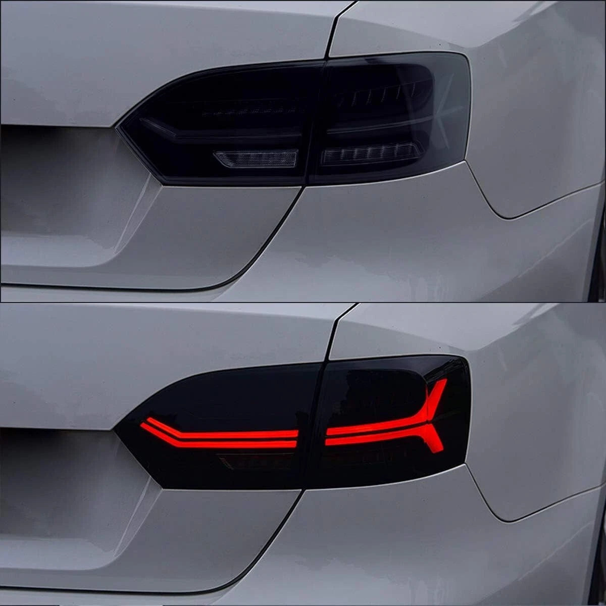 VLAND SMOKED SEQUNTIAL LED REAR TAIL LAMP LAMPS LIGHTS FOR VW JETTA MK6 2011+