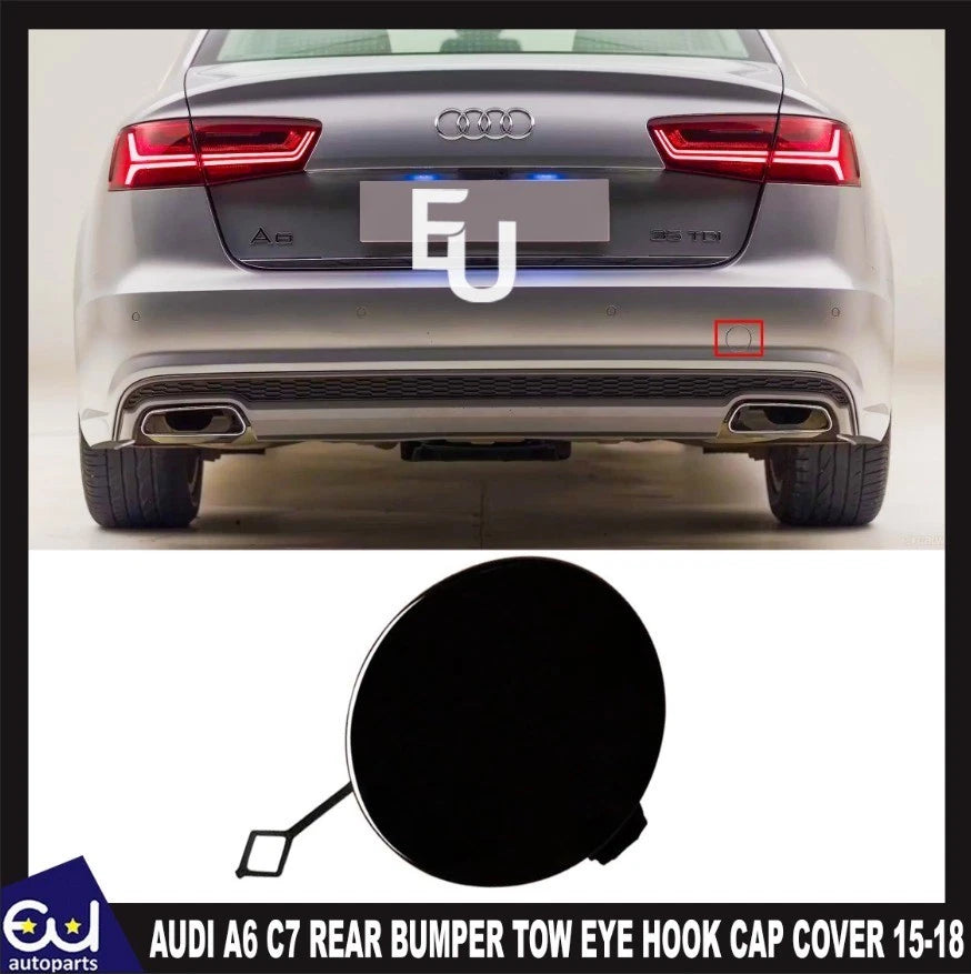 FOR AUDI A6 C7 REAR S LINE BUMPER 2015-2018 TOW EYE HOOK CAP COVER 4G5807441C