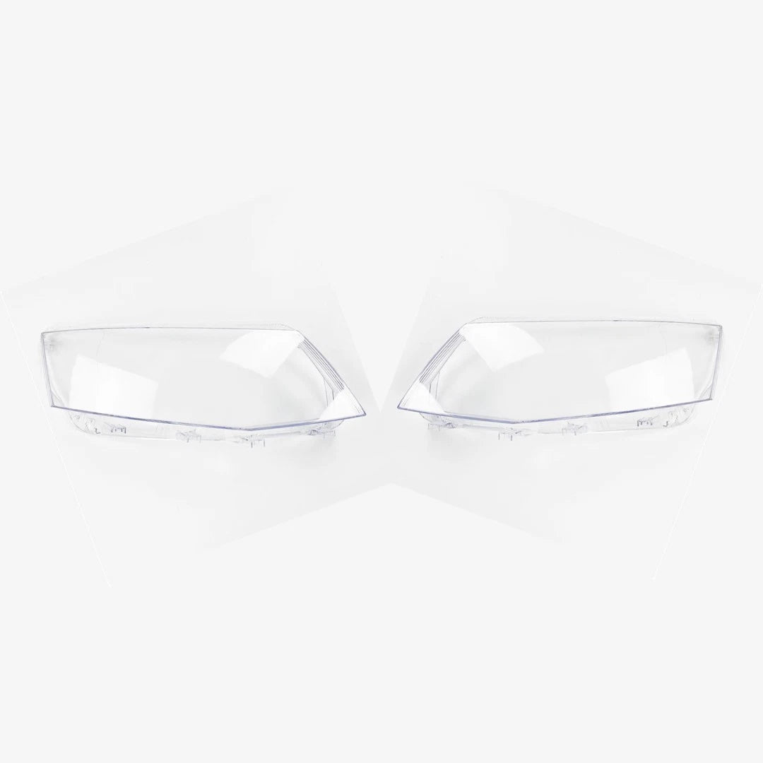 PAIR LEFT RIGHT CLEAR HEADLIGHT LENS SHELL LAMPSHADE FOR SKODA OCTAVIA MK3 14-17