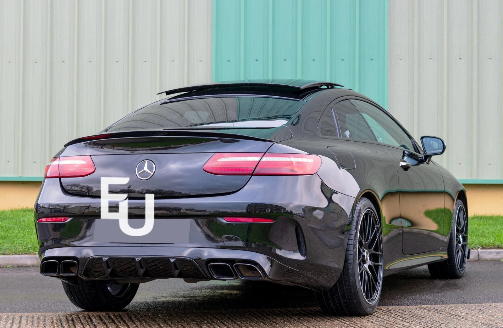 FOR MERCEDES E CLASS C238 COUPE A238 CABRIOLET E63 STYLE REAR DIFFUSER &TIPS 17+