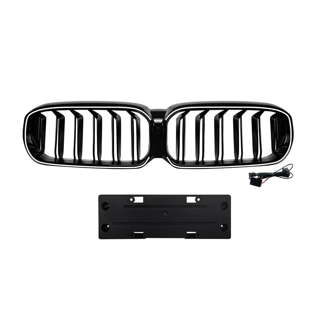 FOR BMW 5 SERIES G30 G31 FACELIFT SPORT KIDNEY LED GRILLE GRILL & LICENCE PLATE