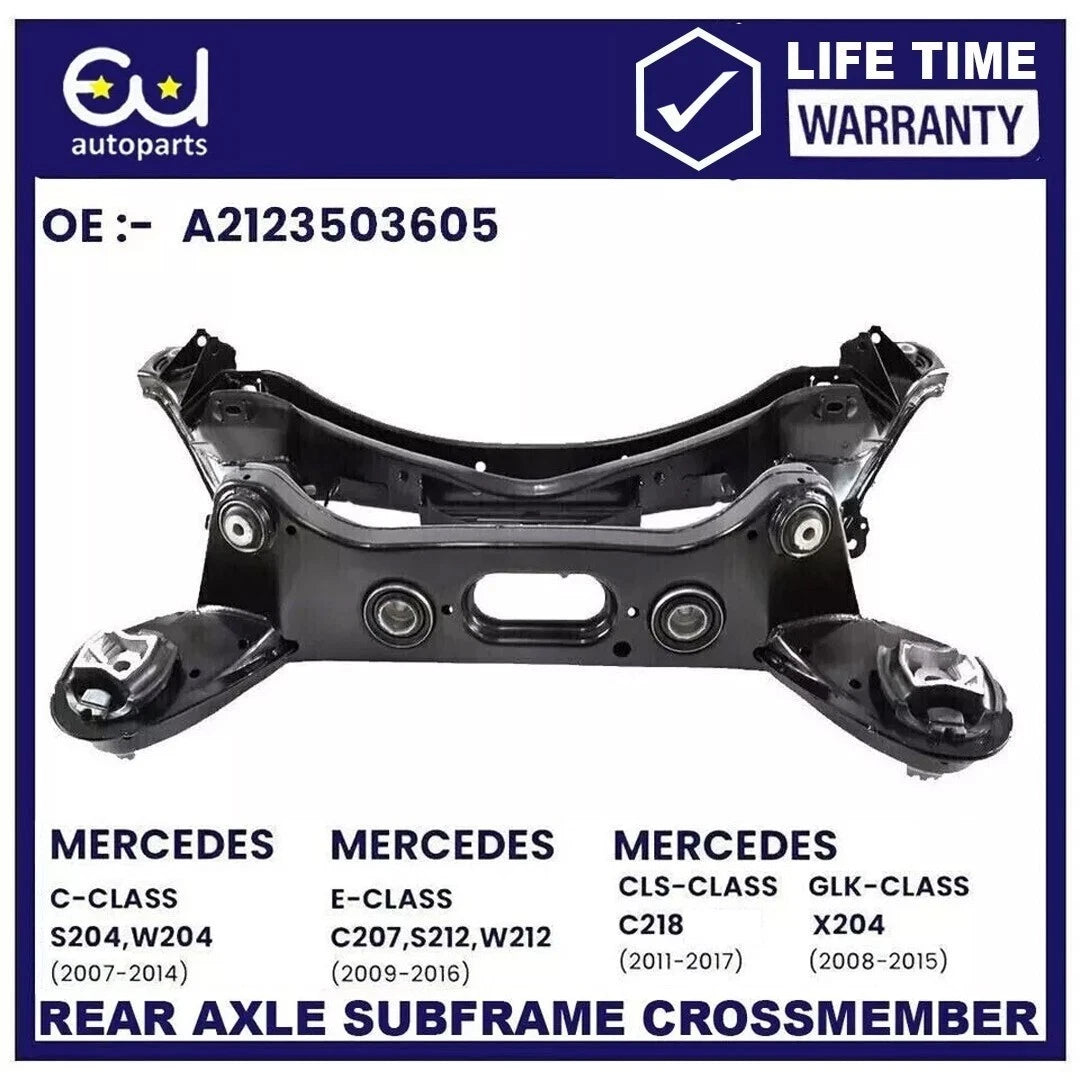 REAR AXLE SUBFRAME CROSSMEMBER FOR MERCEDES C-CLASS C204 S204 W204 2007-2014, E-CLASS C207 S212 W212 2009-2016