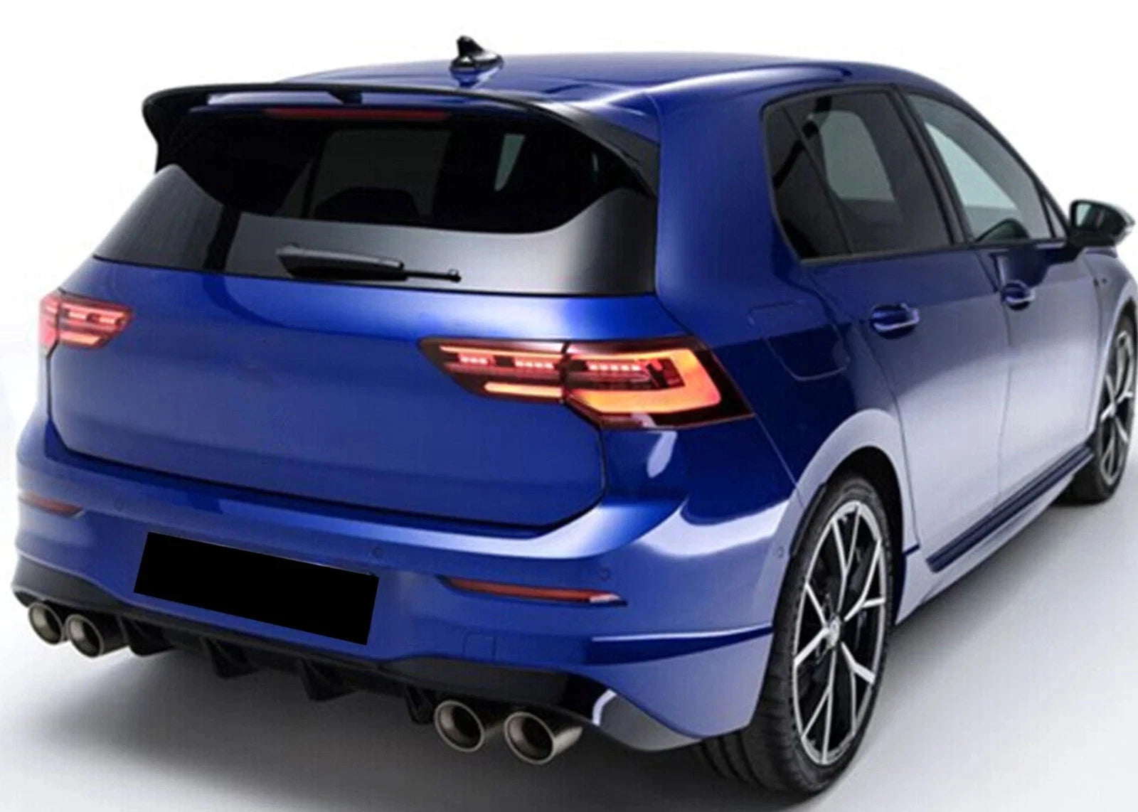FOR VW GOLF MK8 R GTD GTI 2019+ CS CLUBSPORT STYLE REAR ROOF SPOILER GLOSS BLACK