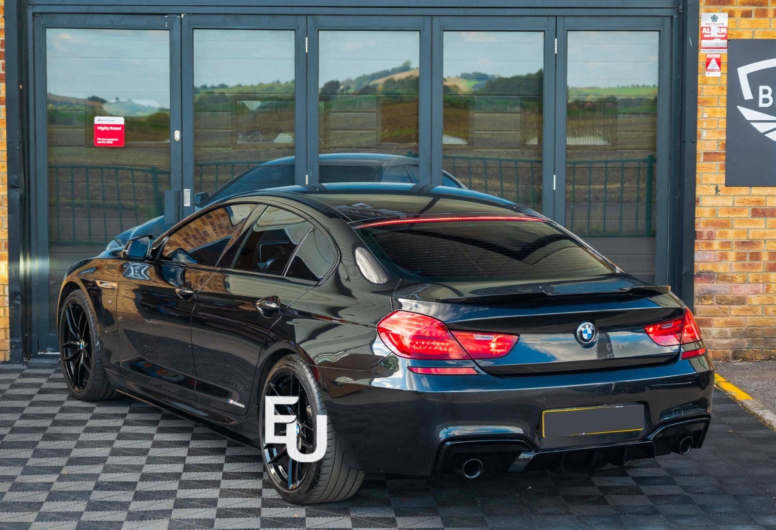 FOR BMW 6 SERIES F06 GRAN COUPE M4 REAR TRUNK BOOT SPOILER LIP WING GLOSS BLACK