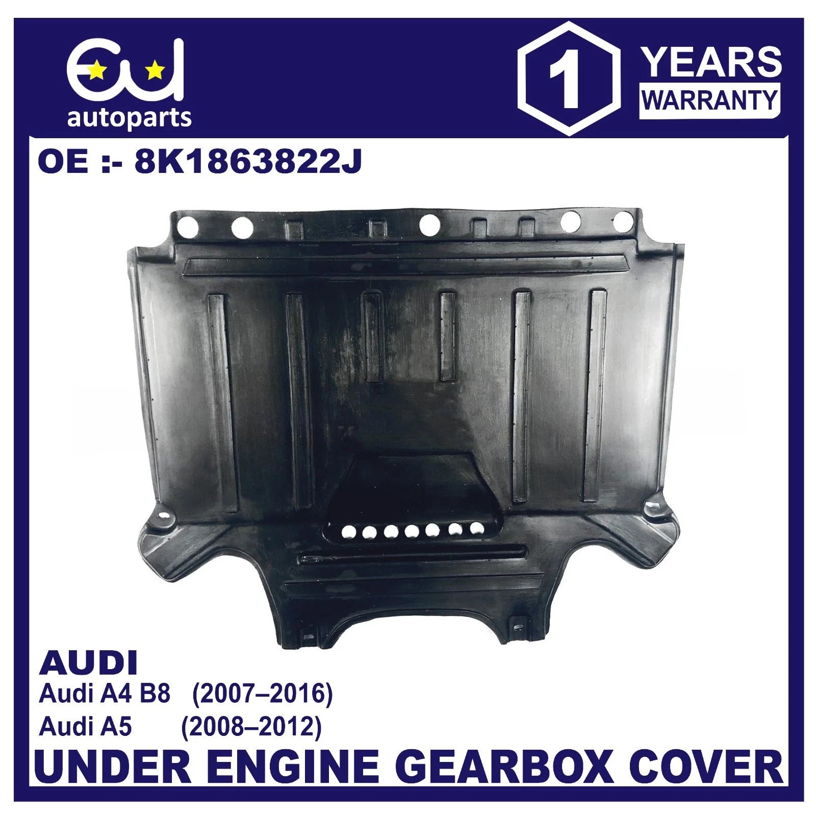 UNDER GEARBOX COVER UNDERTRAY RUST SHIELD FOR AUDI A4 B8 2007-2016 A5 2008-2012