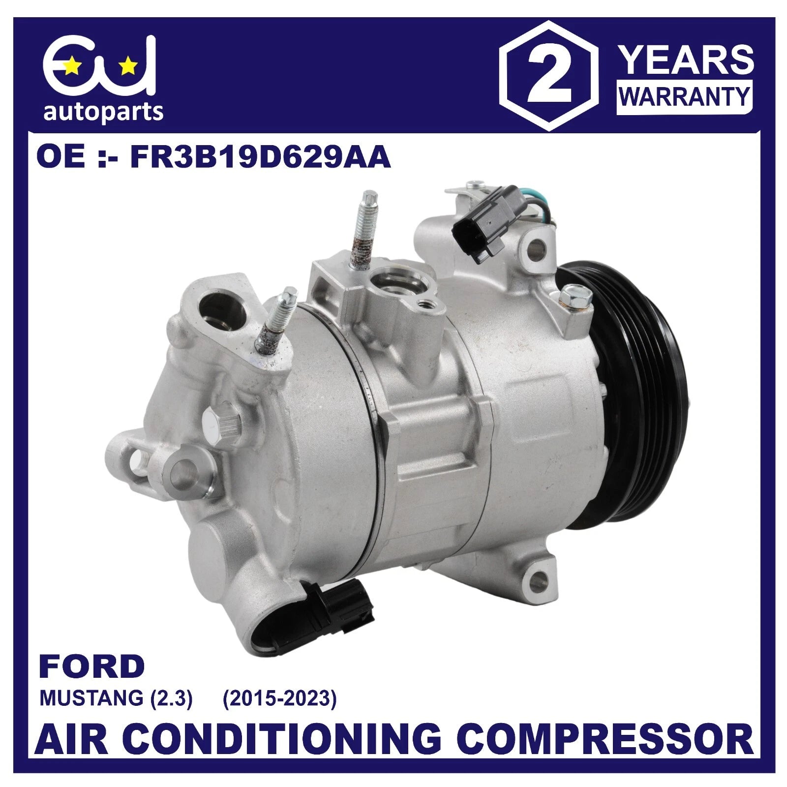 AIR CON AC COMPRESSOR PUMP FOR FORD MUSTANG 2.3 2015-2023 FR3Z19703F