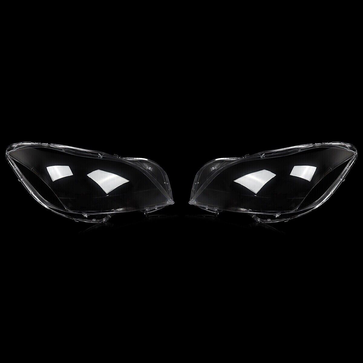 FOR MERCEDES BENZ W218 CLS 10-14 HEADLAMP HEADLIGHT LENS COVER CLEAR LEFT+RIGHT