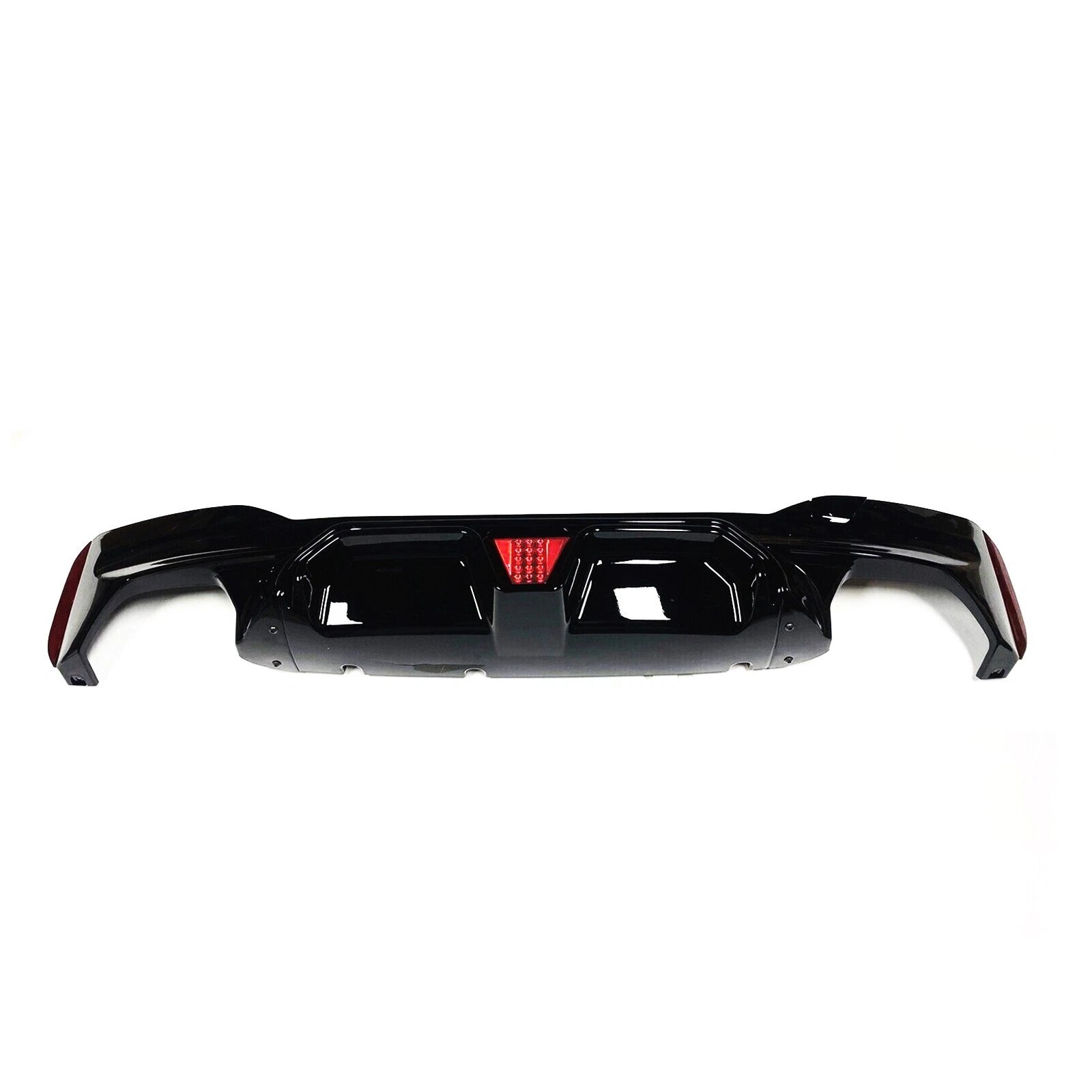FOR BMW 5 SERIES G30 G31 M5 STYLE REAR DIFFUSER WITH LED BRAKE LIGHT GLOSS 17-23
