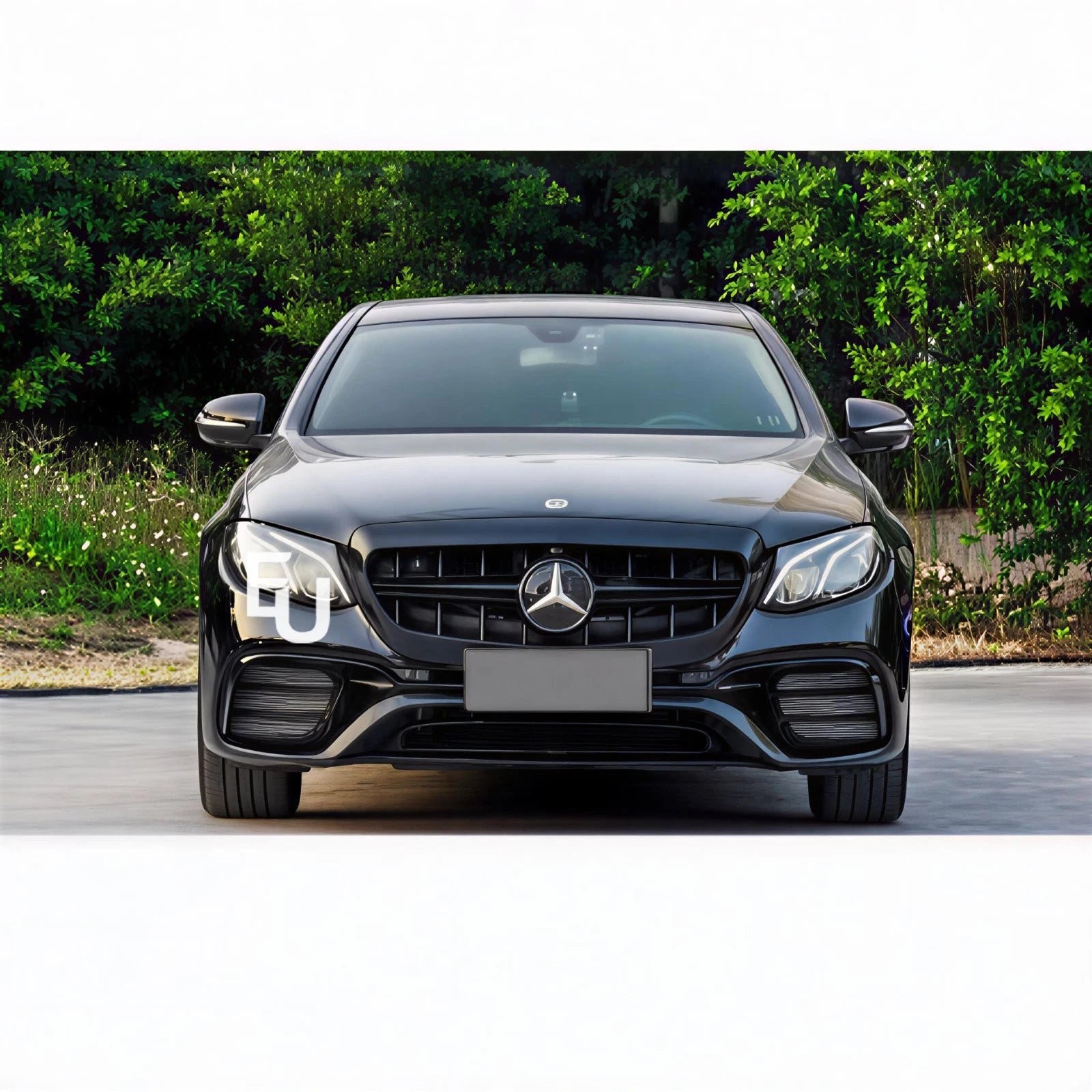FOR MERCEDES W213 C238 E63 STYLE FULL FRONT BUMPER GRILLE BODYKIT PRIMED 2016-20
