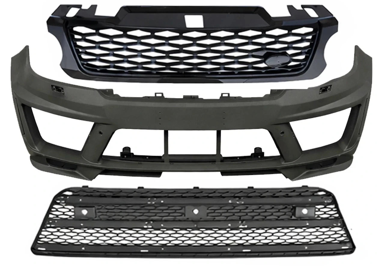 FOR RANGE ROVER SPORT L494 2013-2017 LM STYLE FRONT BUMPER BODY KIT SPLITTER