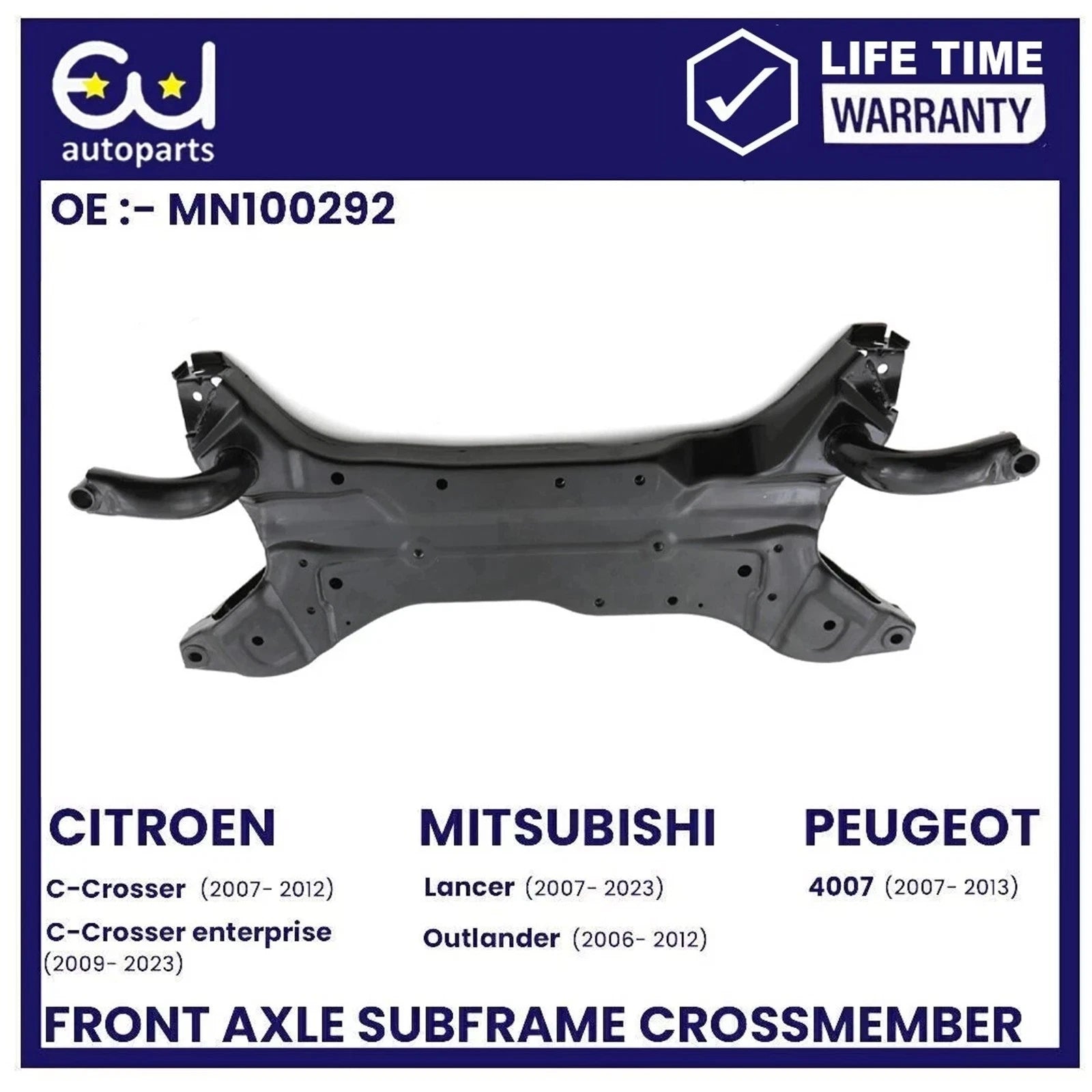 FRONT AXLE CARRIER SUBFRAME CROSSMEMBER FOR PEUGEOT 4007 407 MN100292 2007-2013
