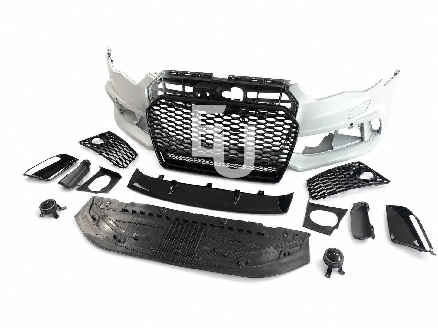 RS6 LOOK FRONT BUMPER CONVERSION BODYKIT FOR AUDI A6 S6 C7.5 LCI 15-18 W/GRILL