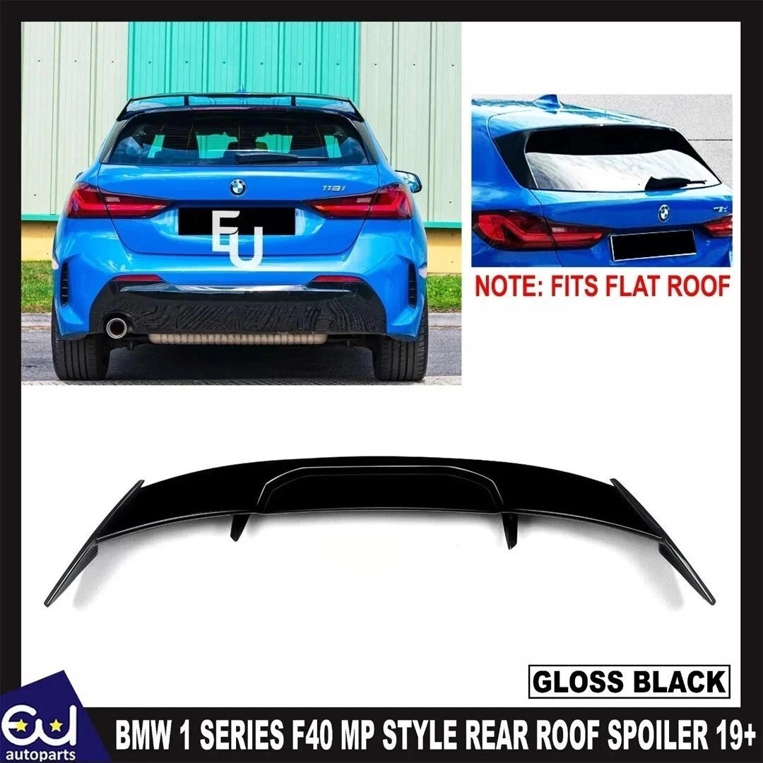 FOR BMW 1 SERIES F40 MP STYLE REAR ROOF SPOILER SE SPORT LIP WINGS GLOSS BLK 19+