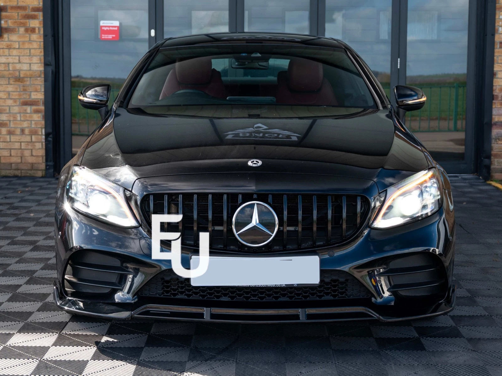 FOR MERCEDES C CLASS W205 C205 AMG FRONT SPLITTER LIP SPOILER BODYKIT LCI 2019+