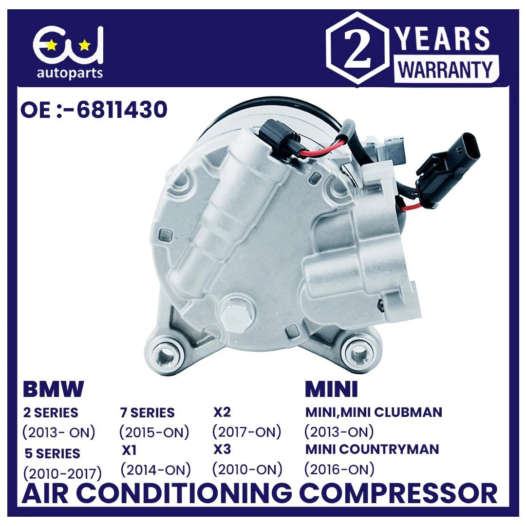 AIR CON AC COMPRESSOR FOR BMW 1 2 5 SERIES F10 F11 F25 F26 MINI F54 F55 F57 F60
