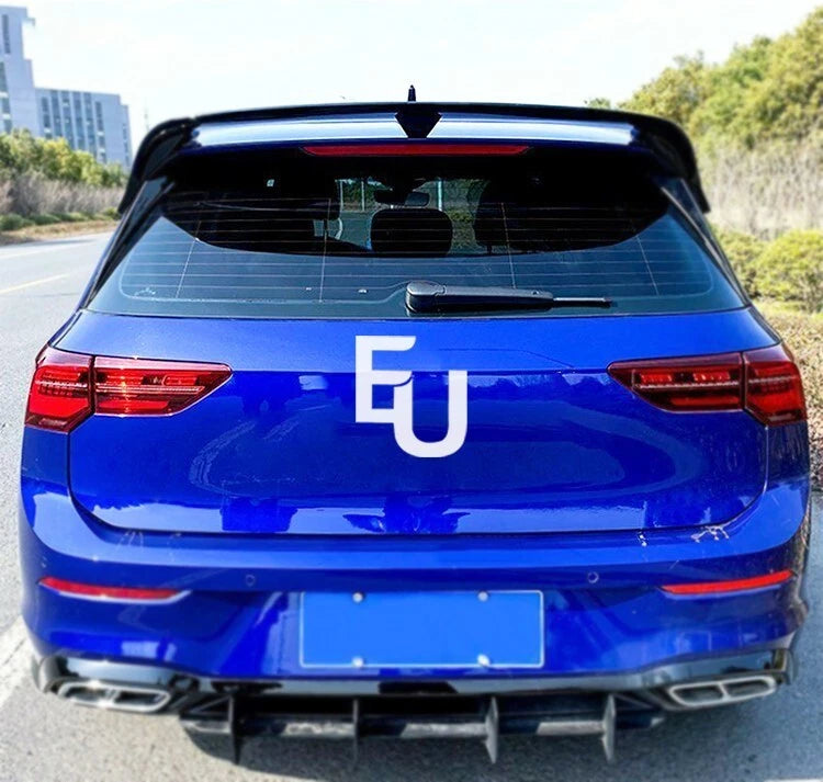 FOR VW GOLF MK8 TSI TDI CS CLUBSPORT STYLE 2019+ REAR ROOF BOOT SPOILER WING