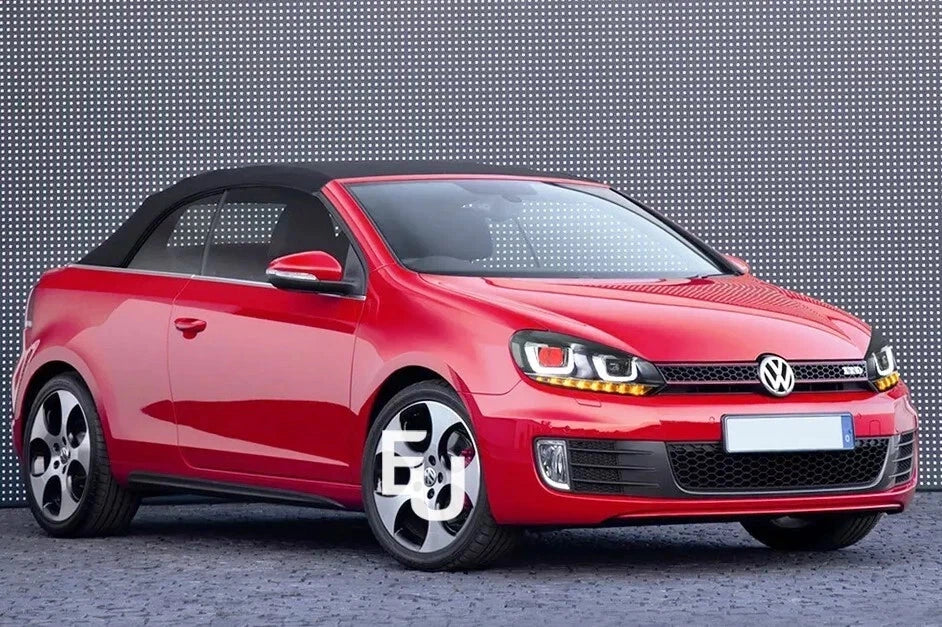 LED HEADLIGHT RED EYE REAR TAIL LIGHTS LAMP SET FOR VW GOLF MK6 08-13 SEQUENTIAL