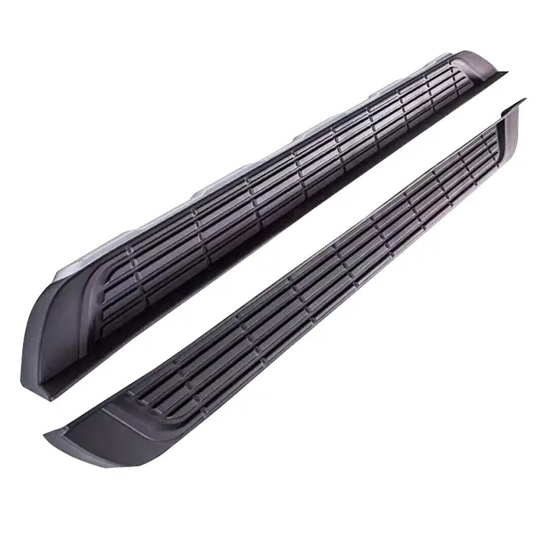 SIDE STEPS RUNNING BOARDS PAIR 100% OEM STYLE SILVER FOR VW AMAROK 2010 ONWARD