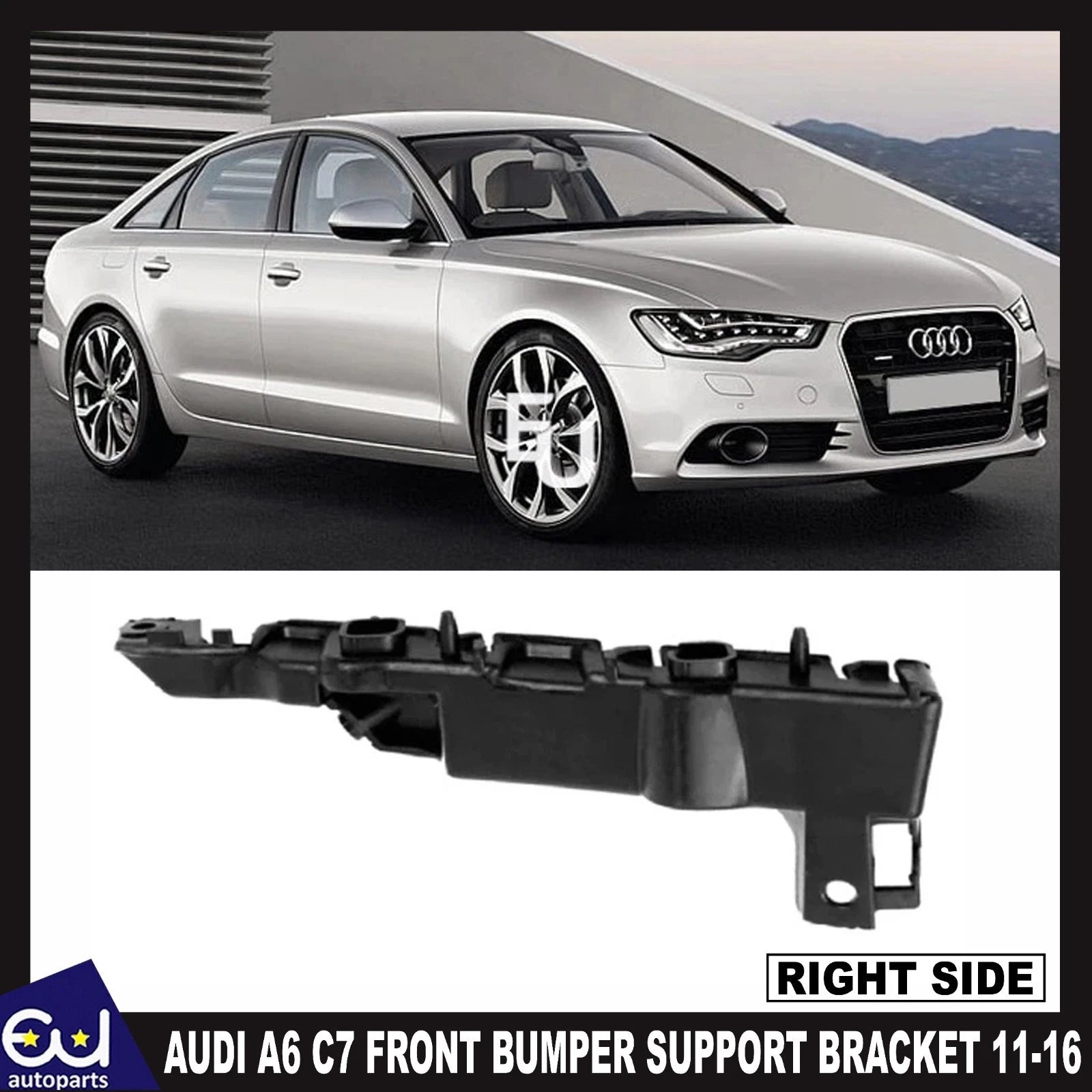 FOR AUDI A6 C7 11-16 RIGHT DRIVER RH SIDE FRONT BUMPER SUPPORT BRACKET 4G0807284