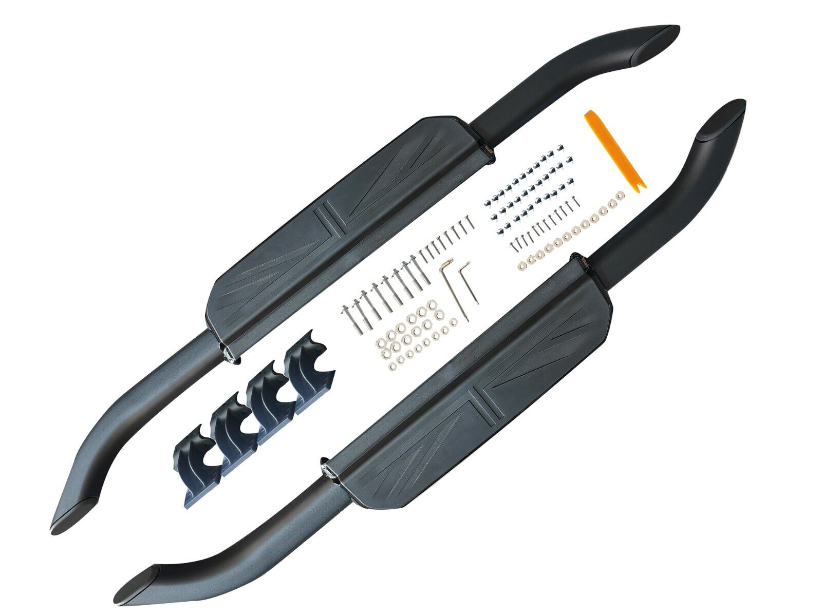 RUNNING BOARD SIDE STEPS FOR LAND ROVER DEFENDER 90 L663 UNION JACK DESIGN 20+