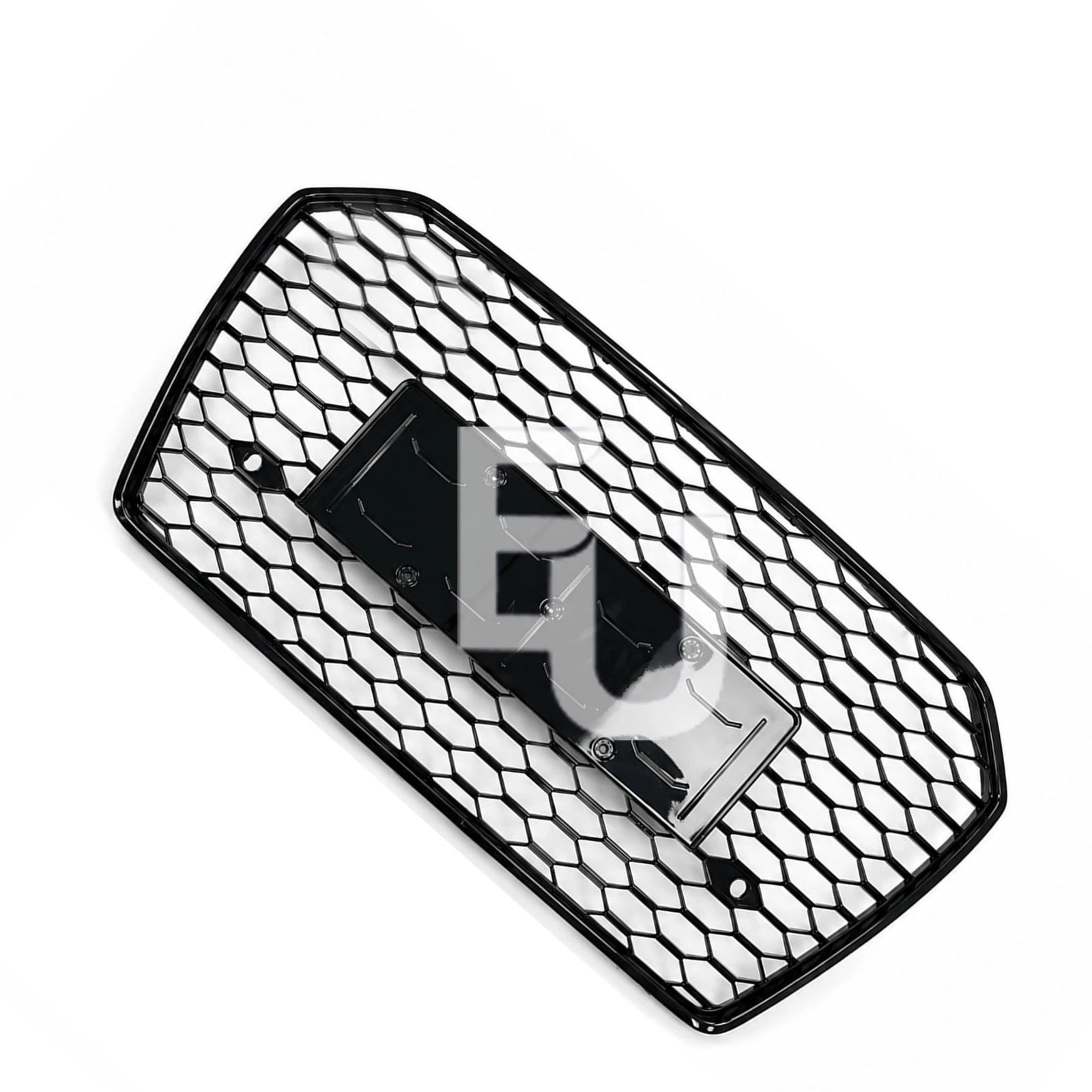 RS6 LOOK FRONT HONEYCOMB GRILL GRILLE FOR AUDI A6 S6 C7.5 2015-18 BLACK NO LOGO