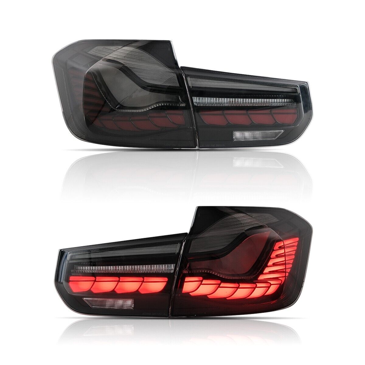 LED TAIL LIGHT SMOKED FOR BMW M3 SERIES F30 F35 F80 SEDAN 2012-18 REAR LAMP SET
