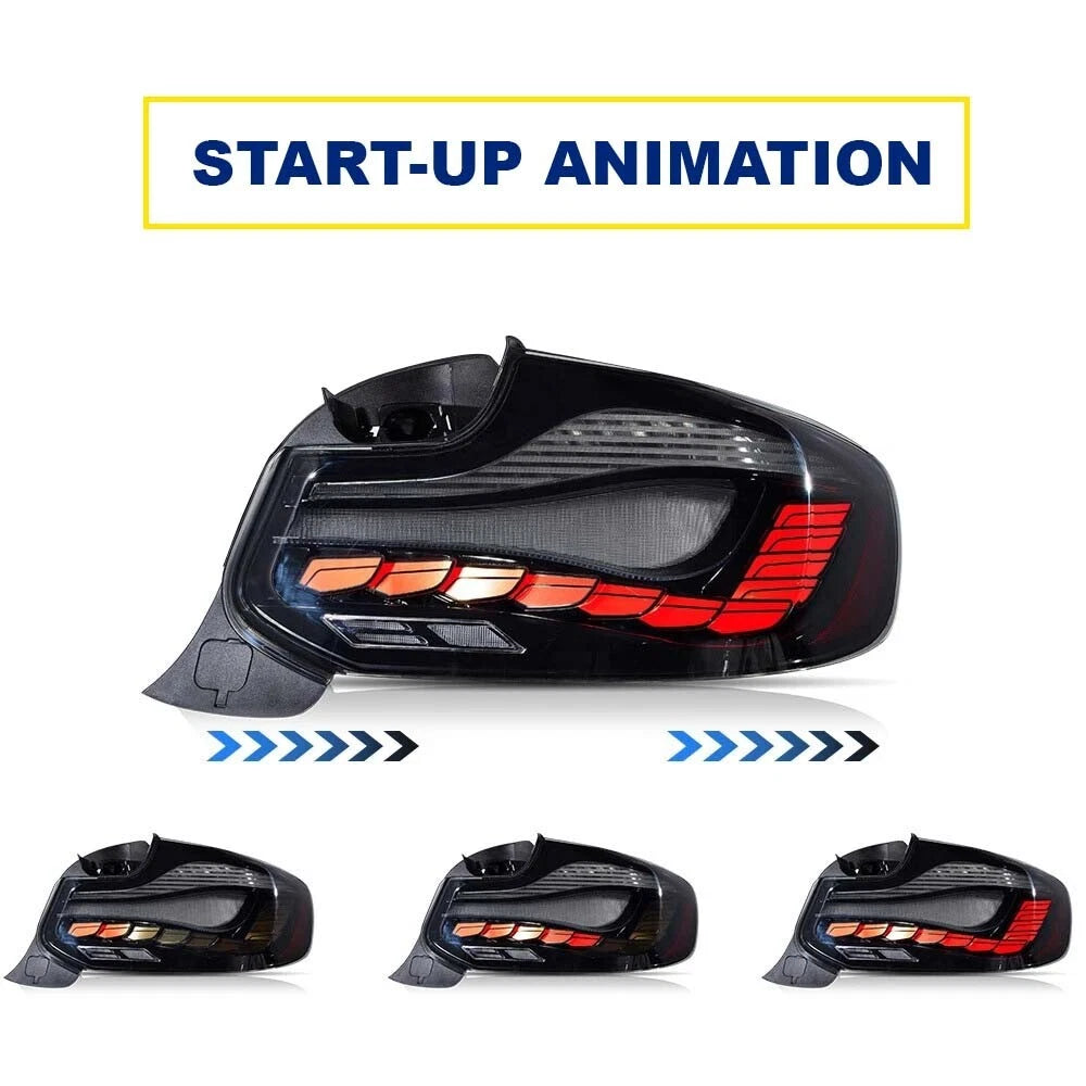 SMOKED OLED TAIL LIGHTS LAMP FOR BMW 2 SERIES 14-20 F22 F23 F87 M2 W/ANIMATION