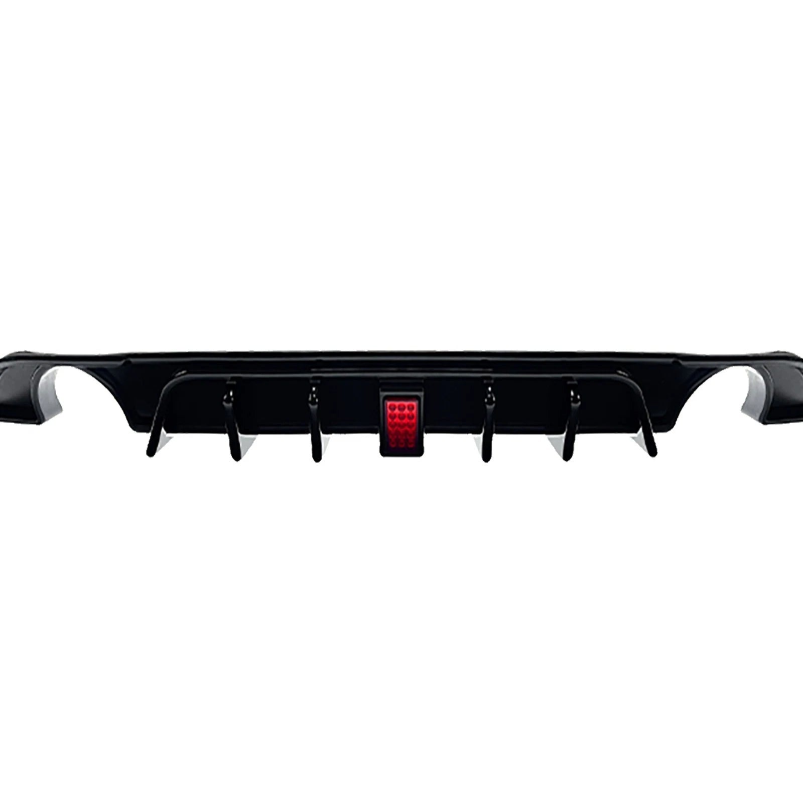 REAR DIFFUSER F1 LIGHT TCR STYLE GLOSS BLACK FOR VW GOLF MK7.5 GTI GTE GTD 16-20