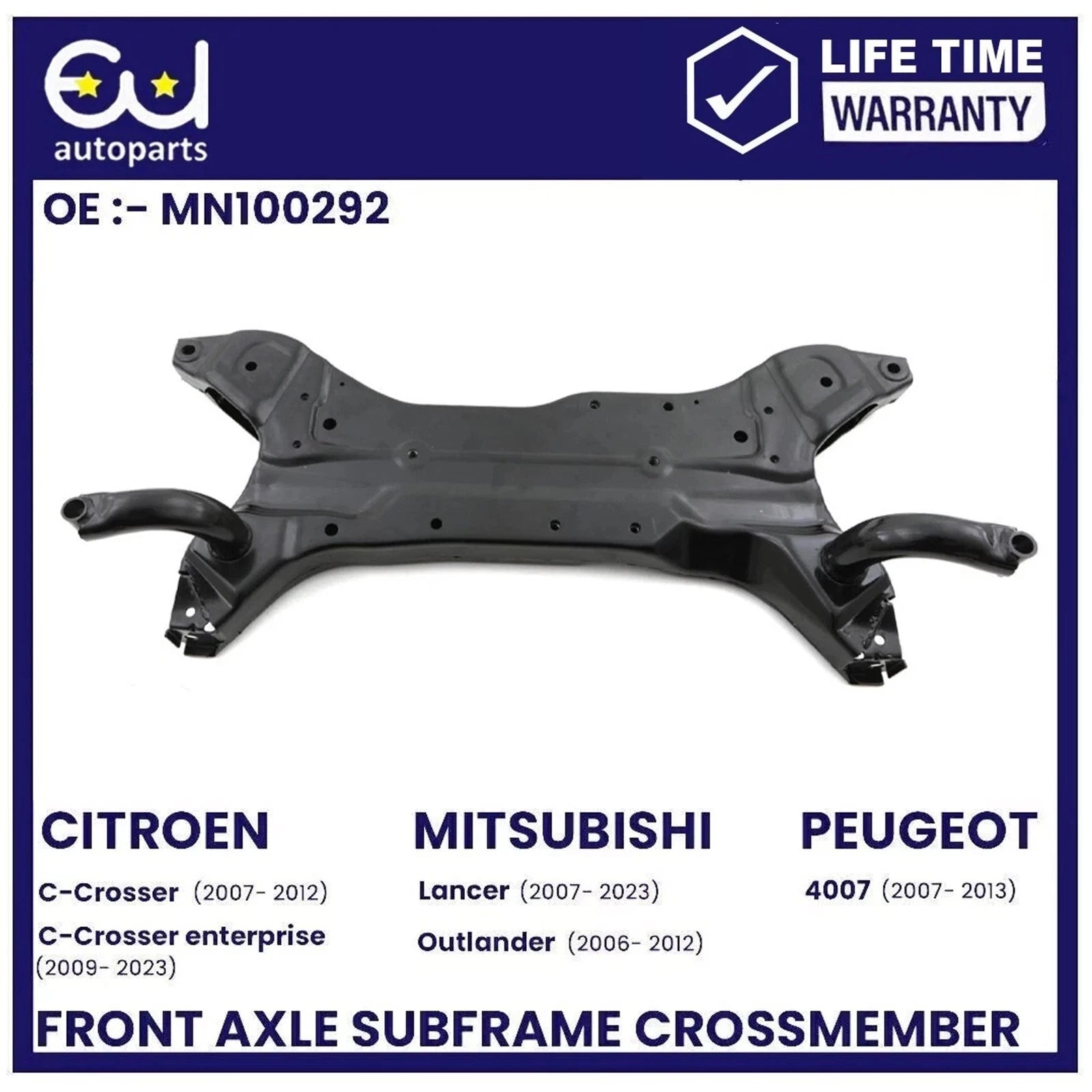 FRONT AXLE CARRIER SUBFRAME CROSSMEMBER FOR PEUGEOT 4007 407 MN100292 2007-2013