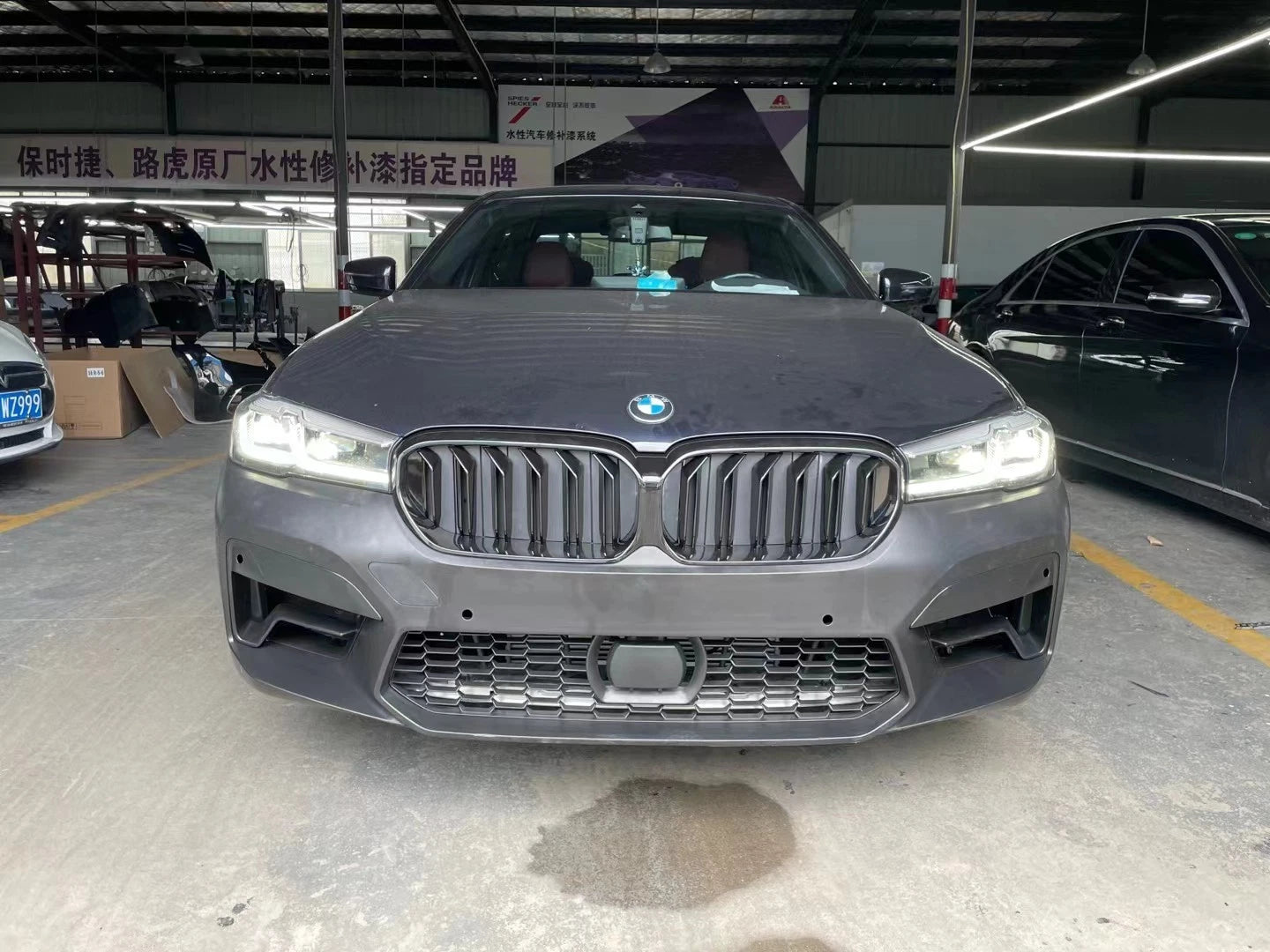 FOR BMW 5 SERIES G30 F90 M5 LCI CONVERSION BODY KIT FRONT REAR BUMPER DIFFUSER