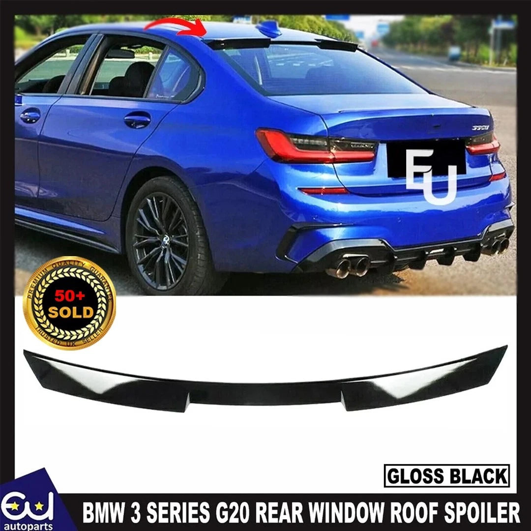 FOR BMW 3 SERIES G20 G80 REAR WINDOW ROOF SPOILER GLOSS BLACK 2018+