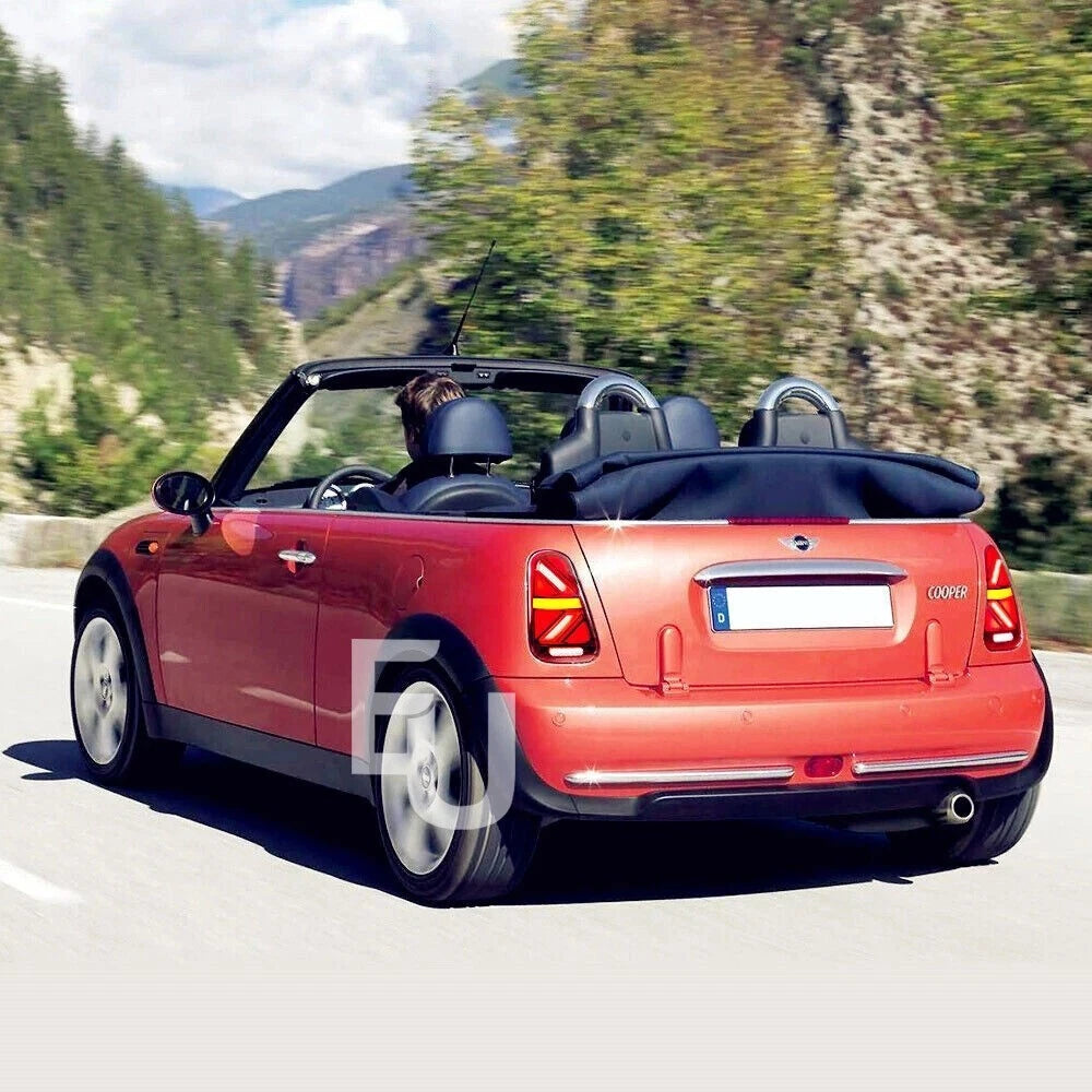 LED REAR LIGHTS RED FOR MINI COOPER R50 R52 R53 2001-2006 TAIL LAMPS W/ANIMATION