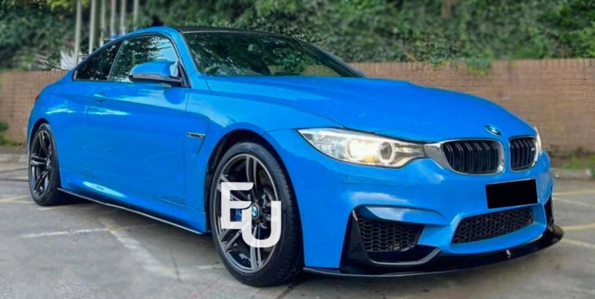 FOR BMW M3 M4 F80 F82 SIDE SKIRTS EXTENSION BLADE LIP GLOSS BLACK FIT 2013-2018