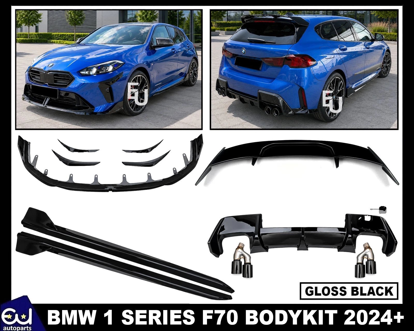 FOR BMW 2 SERIES F70 M SPORT BODYKIT BODY KIT FRONT SPLITTER REAR DIFFUSER SKIRT