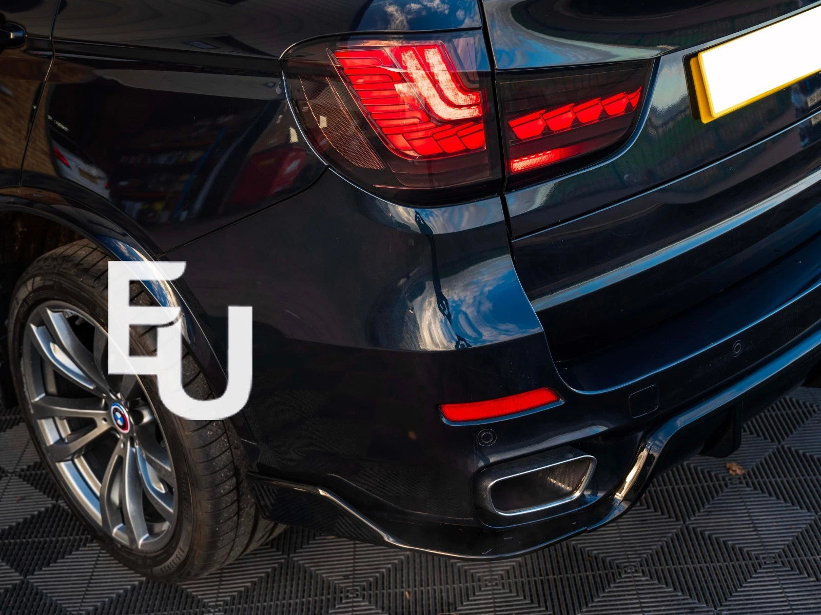 FOR BMW X5 F15 2013-2018 PAIR GTS LED BLACK SMOKED ANIMATION TAIL LIGHTS LAMP