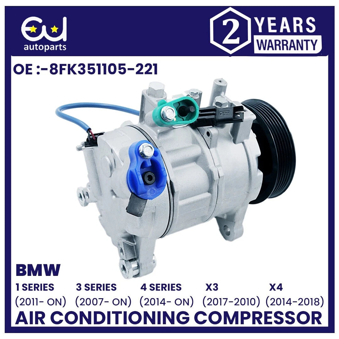 AIR CON AC COMPRESSOR PUMP FOR BMW 1 3 4 SERIES X3 X4 F20 F30 F32 F25 F26 E90
