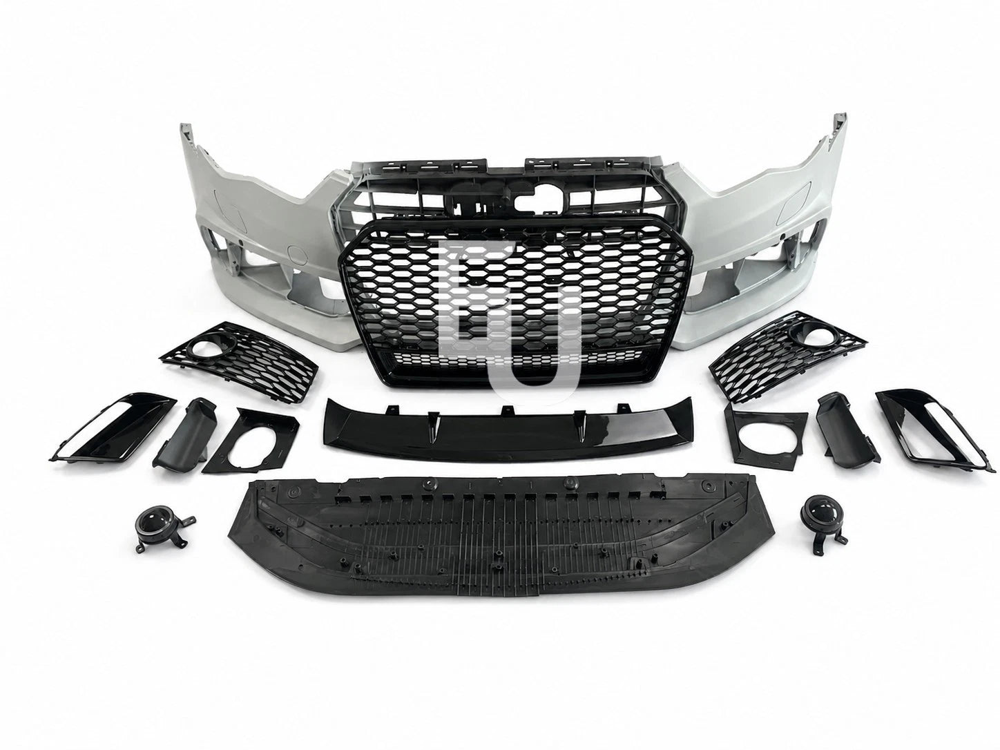 RS6 LOOK FRONT BUMPER CONVERSION BODYKIT FOR AUDI A6 S6 C7.5 LCI 15-18 W/GRILL