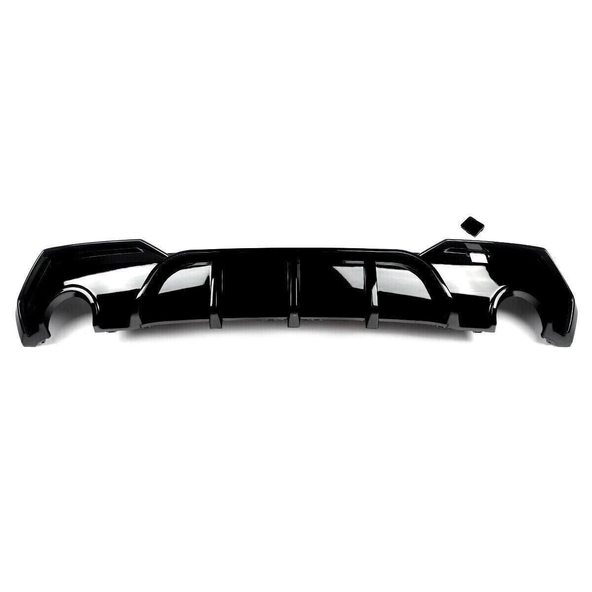 FOR BMW 4 SERIES G22 G23 M SPORT REAR DIFFUSER LIP VALANCE GLOSS BLACK 2020+